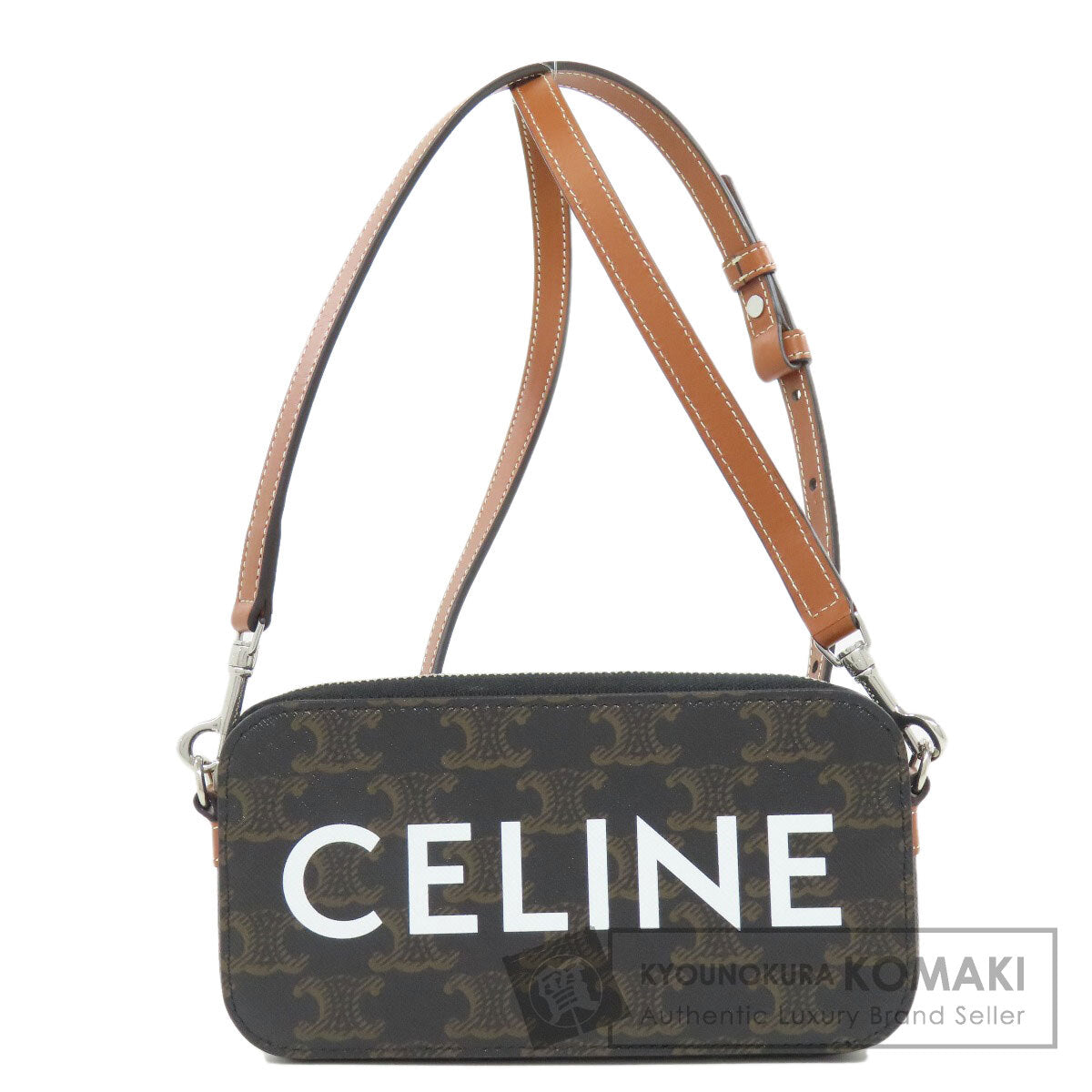 CELINE セリーヌ トリオンフ ショルダーバッグ PVC レディース 中古