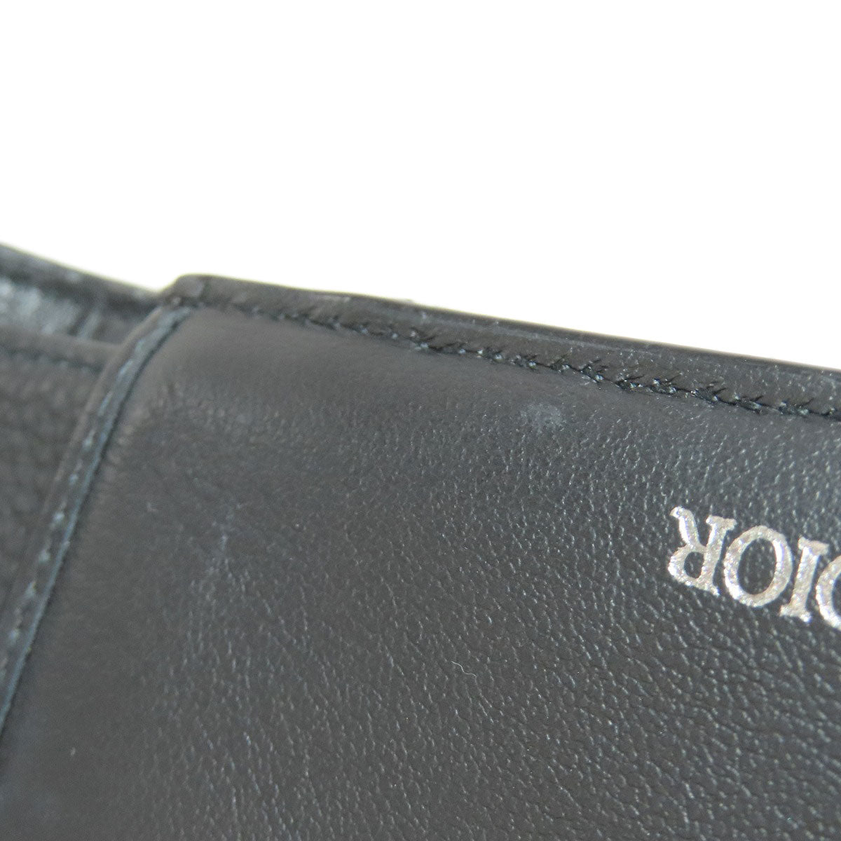 CHRISTIAN DIOR クリスチャンディオール トロッター柄 二つ折り財布（小銭入れあり） キャンバス レディース 中古