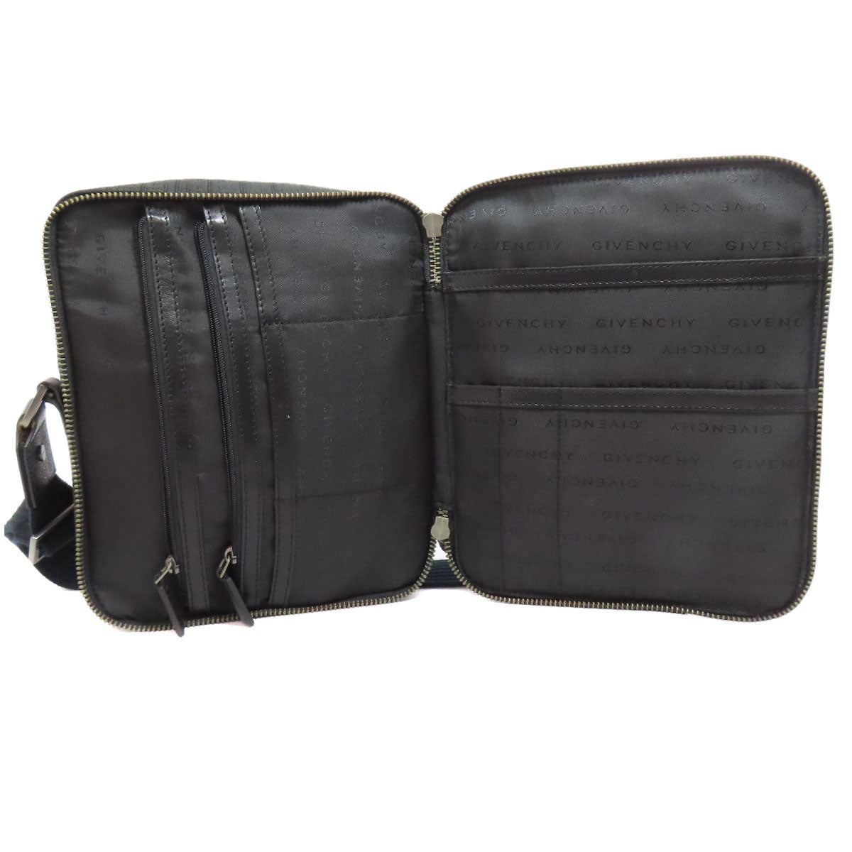 GIVENCHY ジバンシー ロゴ ショルダーバッグ キャンバス レディース 中古
