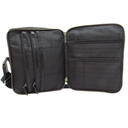 GIVENCHY ジバンシー ロゴ ショルダーバッグ キャンバス レディース 中古