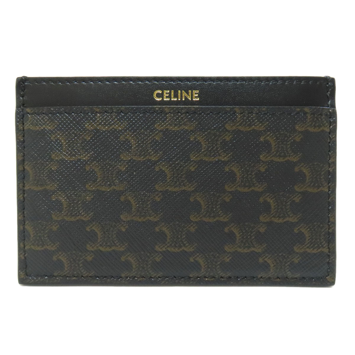 CELINE セリーヌ トリオンフ カードケース レザー レディース 中古