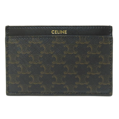 CELINE セリーヌ トリオンフ カードケース レザー レディース 中古