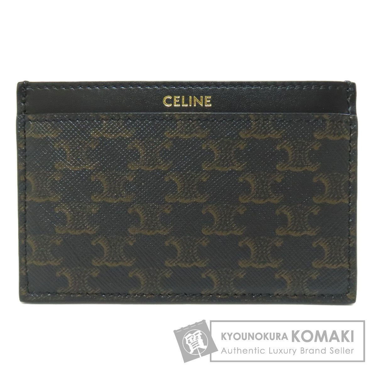 CELINE セリーヌ トリオンフ カードケース レザー レディース 中古