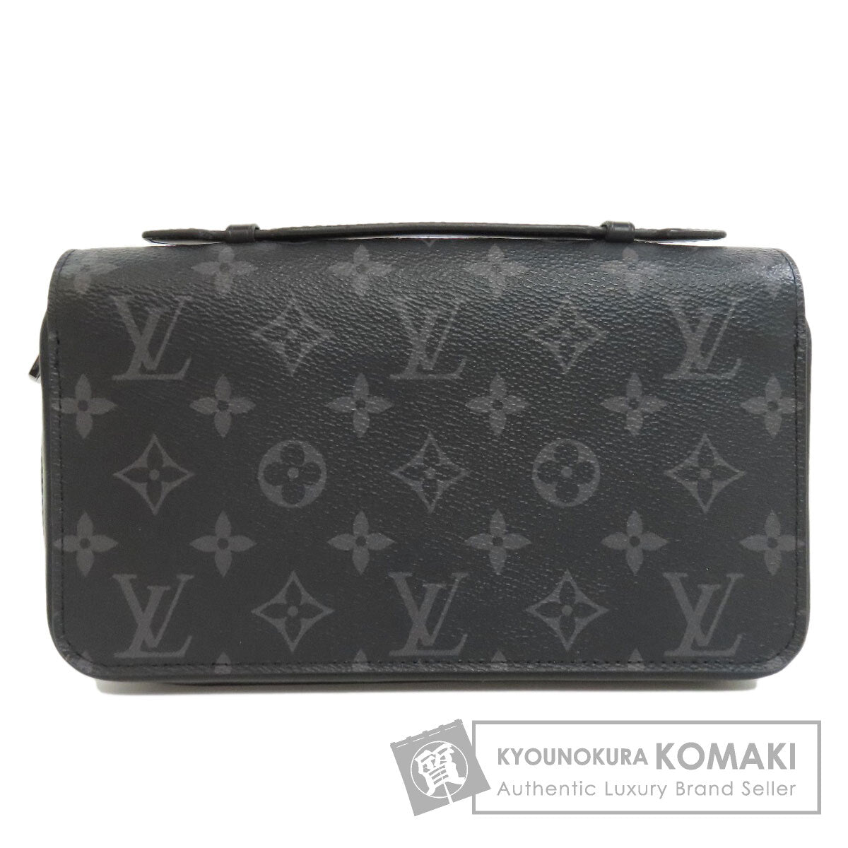 LOUIS VUITTON ルイヴィトン M61698 ジッピーXL セカンドバッグ モノグラムエクリプス レディース 中古