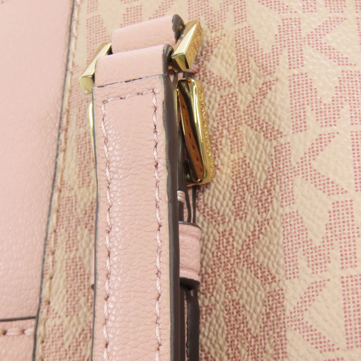 Michael Kors マイケルコース MKシグネチャー トートバッグ PVC レディース 中古