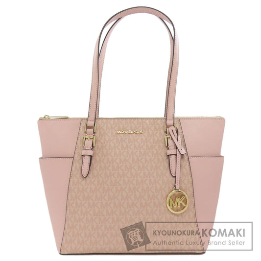 Michael Kors マイケルコース MKシグネチャー トートバッグ PVC レディース 中古