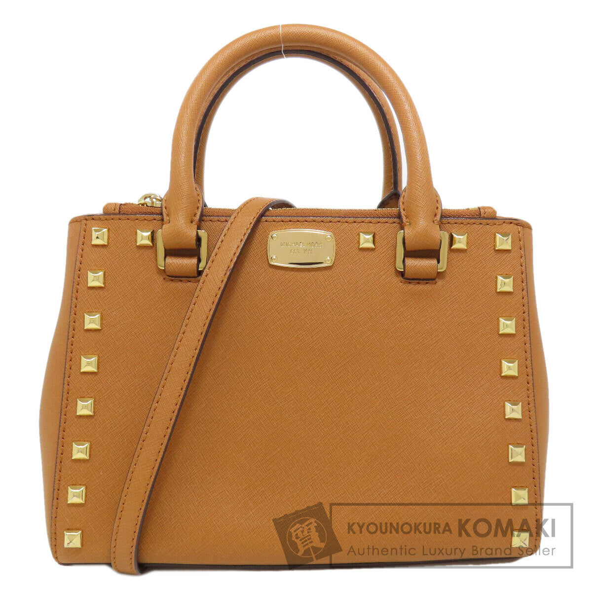 MICHAEL MICHAEL KORS マイケルマイケルコース スタッズ 2WAY ハンドバッグ レザー レディース 中古