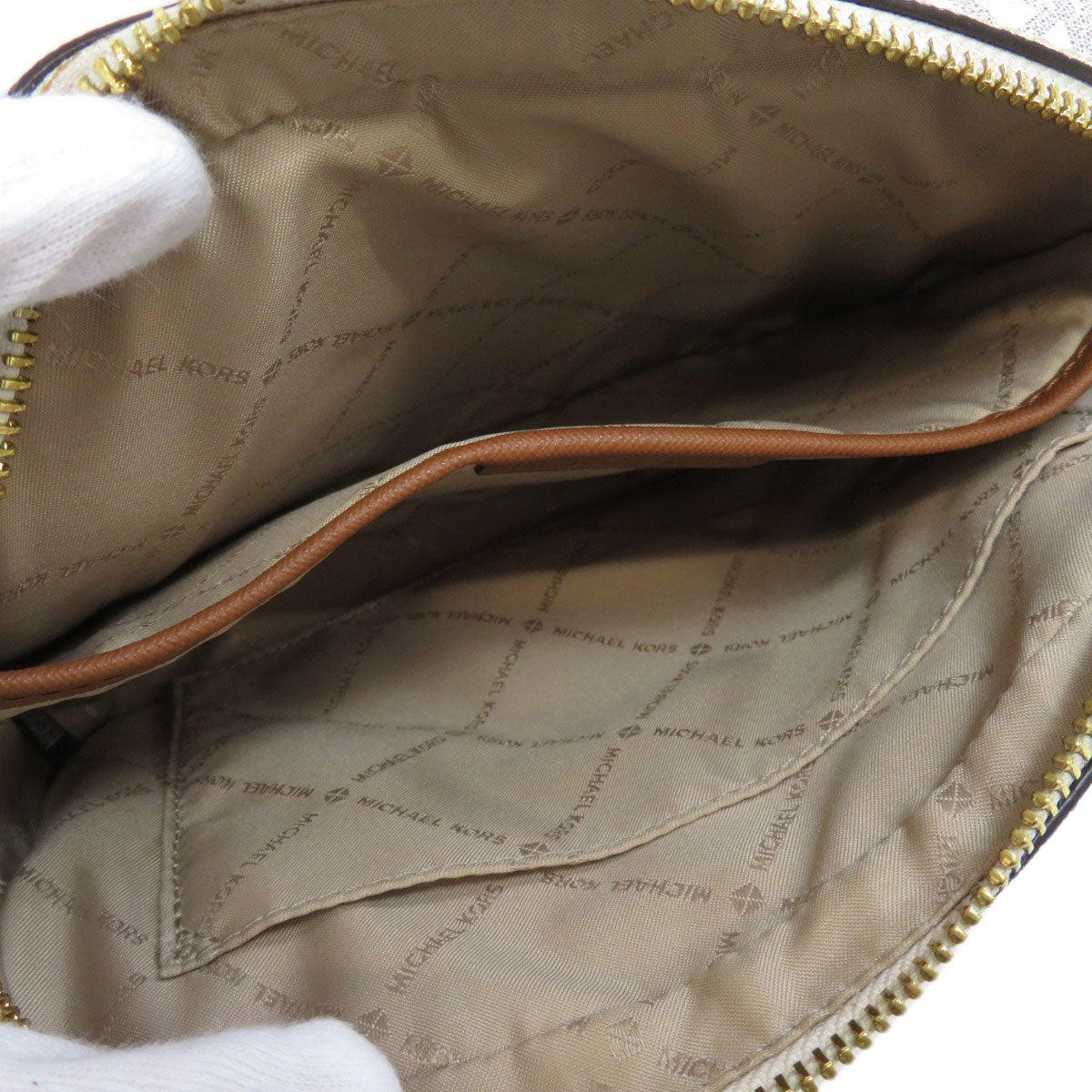 Michael Kors マイケルコース MKシグネチャー ショルダーバッグ PVC レディース 中古