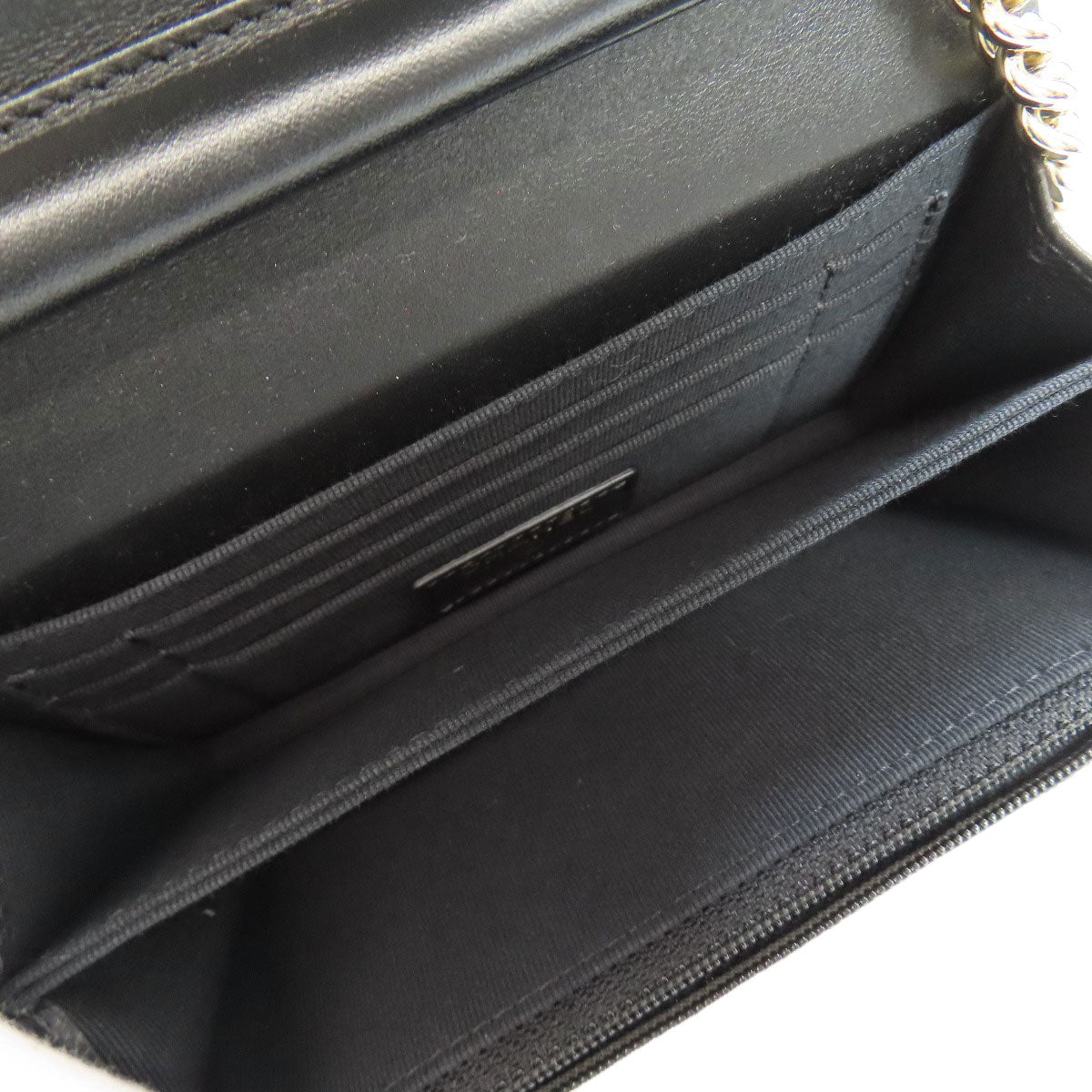 CHANEL シャネル チェーンウォレット ボーイシャネル ゴールド金具 長財布（小銭入れあり） グレインド カーフスキン レディース 中古
