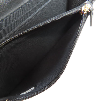CHANEL シャネル チェーンウォレット ボーイシャネル ゴールド金具 長財布（小銭入れあり） グレインド カーフスキン レディース 中古