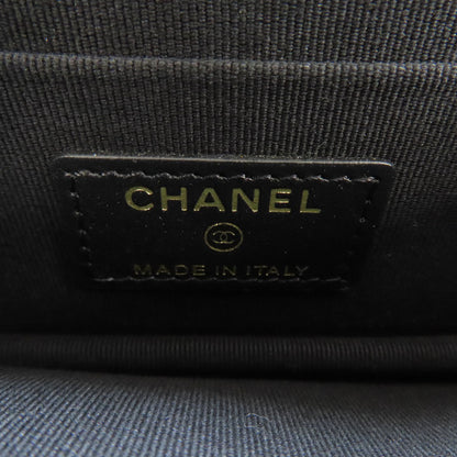 CHANEL シャネル チェーンウォレット ボーイシャネル ゴールド金具 長財布（小銭入れあり） グレインド カーフスキン レディース 中古