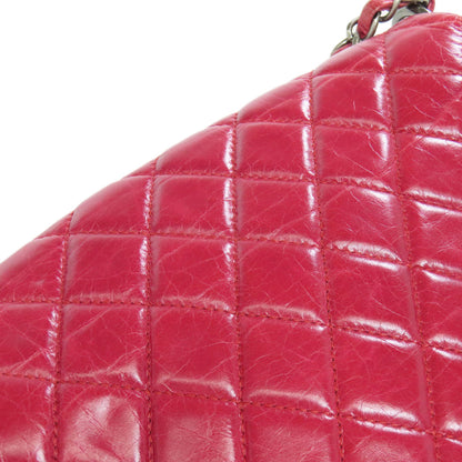 CHANEL シャネル チェーンショルダー ボーイシャネル シルバー金具 ショルダーバッグ カーフ レディース 中古