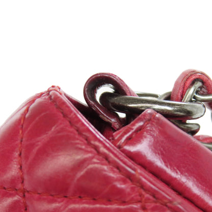 CHANEL シャネル チェーンショルダー ボーイシャネル シルバー金具 ショルダーバッグ カーフ レディース 中古