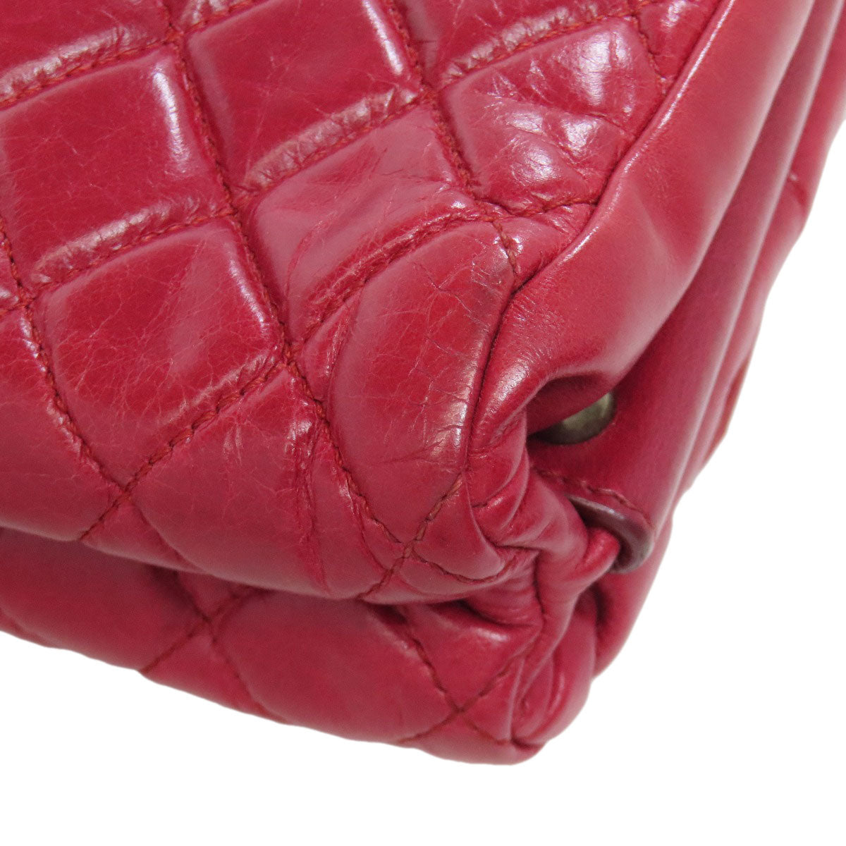 CHANEL シャネル チェーンショルダー ボーイシャネル シルバー金具 ショルダーバッグ カーフ レディース 中古
