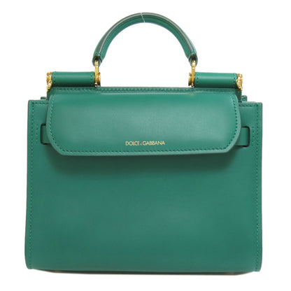 Dolce&Gabbana ドルチェアンドガッバーナ シシリー 62 2WAY ハンドバッグ レザー レディース 中古