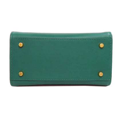 Dolce&Gabbana ドルチェアンドガッバーナ シシリー 62 2WAY ハンドバッグ レザー レディース 中古
