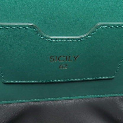 Dolce&Gabbana ドルチェアンドガッバーナ シシリー 62 2WAY ハンドバッグ レザー レディース 中古
