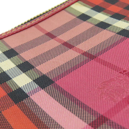 BURBERRY バーバリー チェック柄 ショルダーバッグ キャンバス レディース 中古