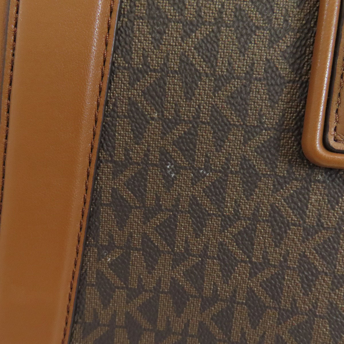 Michael Kors マイケルコース MKシグネチャー 2WAY トートバッグ PVC レディース 中古