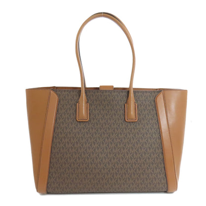Michael Kors マイケルコース MKシグネチャー 2WAY トートバッグ PVC レディース 中古