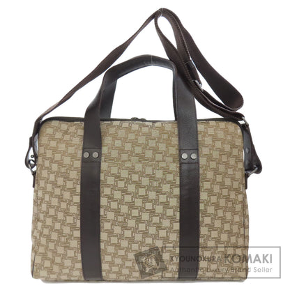 Dunhill ダンヒル ディーエイト 総柄 2WAY ビジネスバッグ キャンバス メンズ 中古