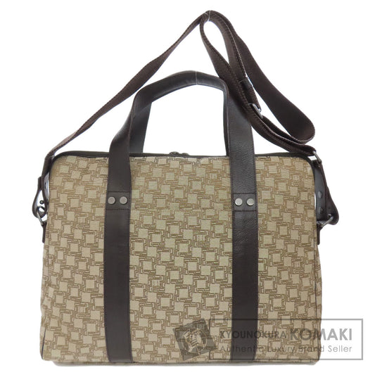 Dunhill ダンヒル ディーエイト 総柄 2WAY ビジネスバッグ キャンバス メンズ 中古