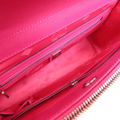 MCM エムシーエム ロゴ 2WAY トートバッグ レザー レディース 中古