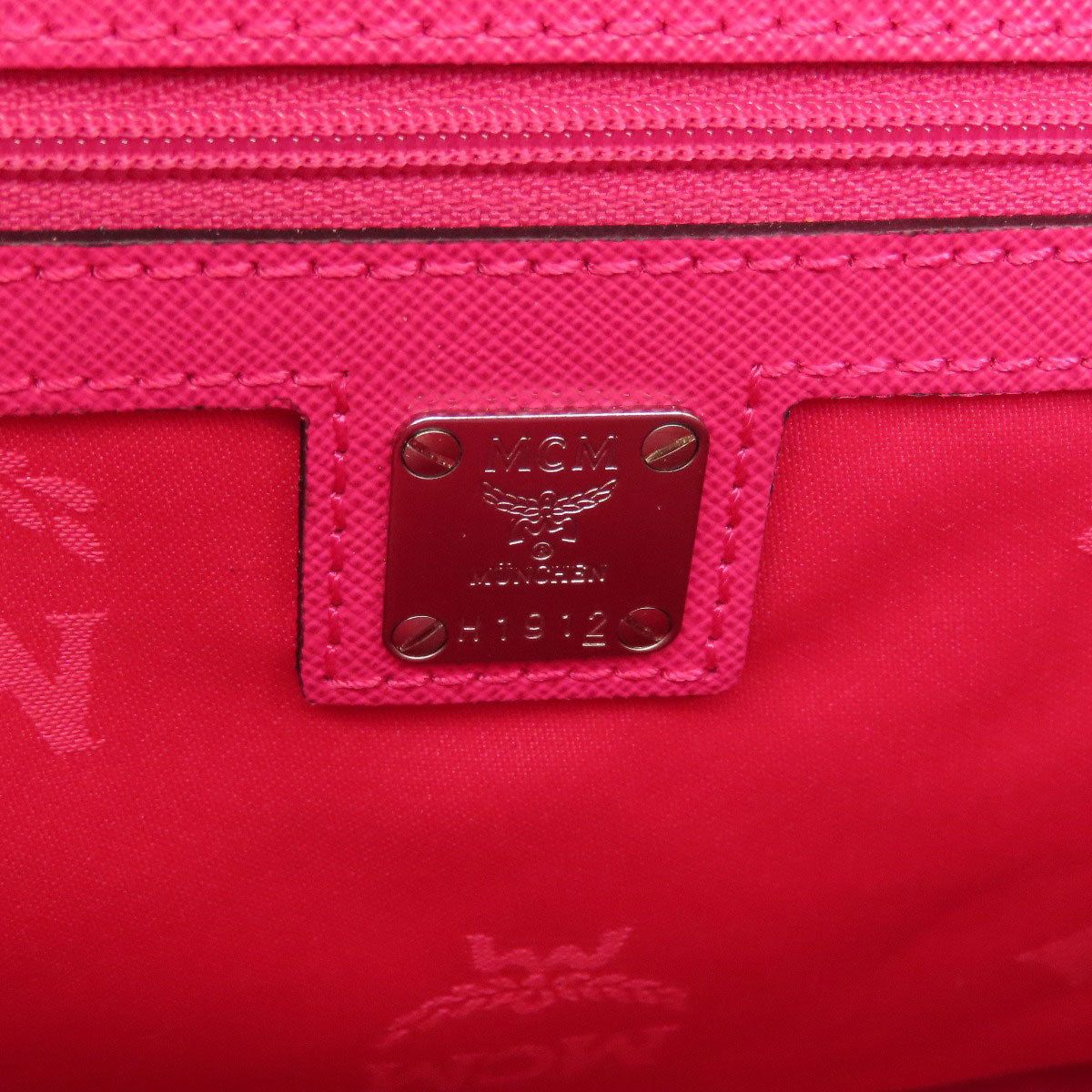 MCM エムシーエム ロゴ 2WAY トートバッグ レザー レディース 中古