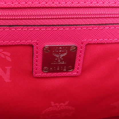 MCM エムシーエム ロゴ 2WAY トートバッグ レザー レディース 中古