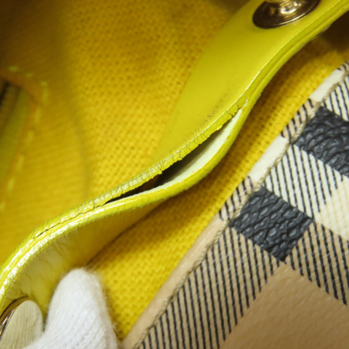 BURBERRY バーバリー ノバチェック トートバッグ PVC レディース 中古