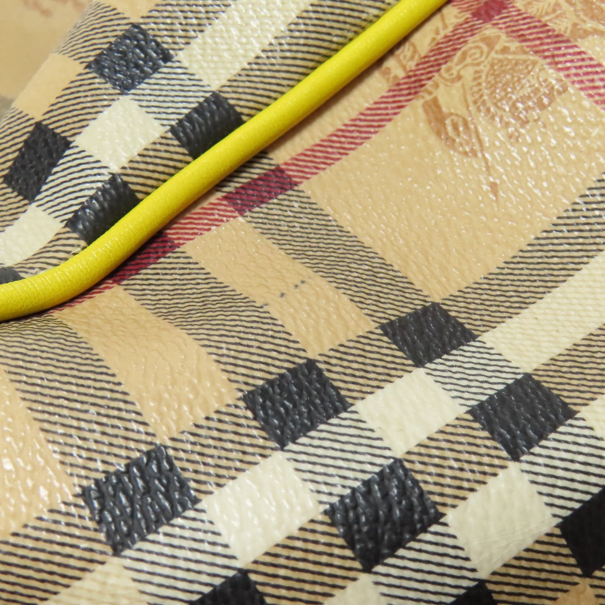 BURBERRY バーバリー ノバチェック トートバッグ PVC レディース 中古