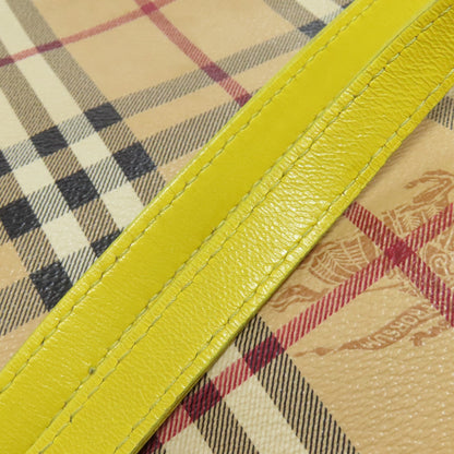 BURBERRY バーバリー ノバチェック トートバッグ PVC レディース 中古