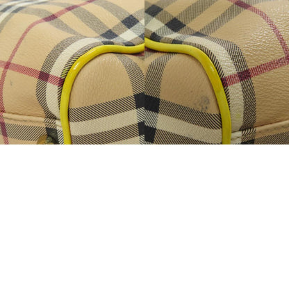BURBERRY バーバリー ノバチェック トートバッグ PVC レディース 中古