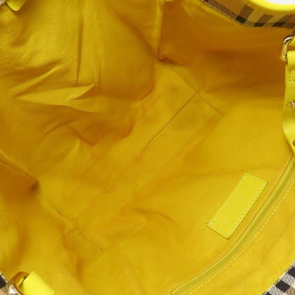BURBERRY バーバリー ノバチェック トートバッグ PVC レディース 中古