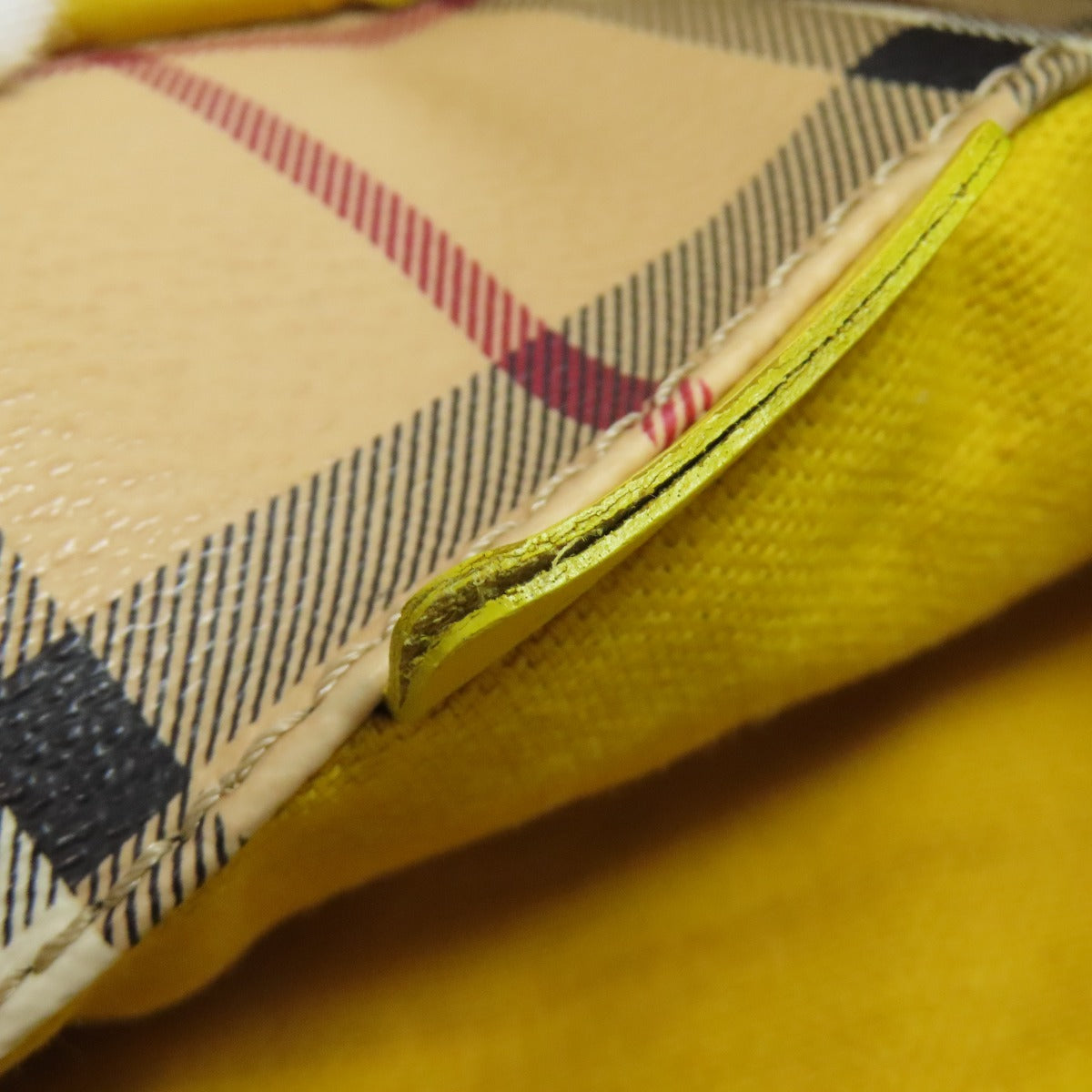 BURBERRY バーバリー ノバチェック トートバッグ PVC レディース 中古