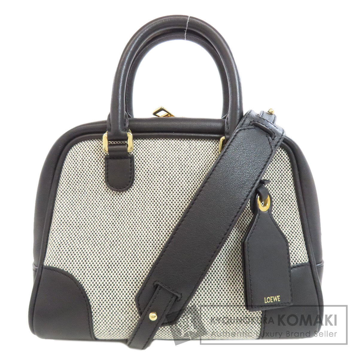 LOEWE ロエベ 2WAY ハンドバッグ キャンバス レディース 中古
