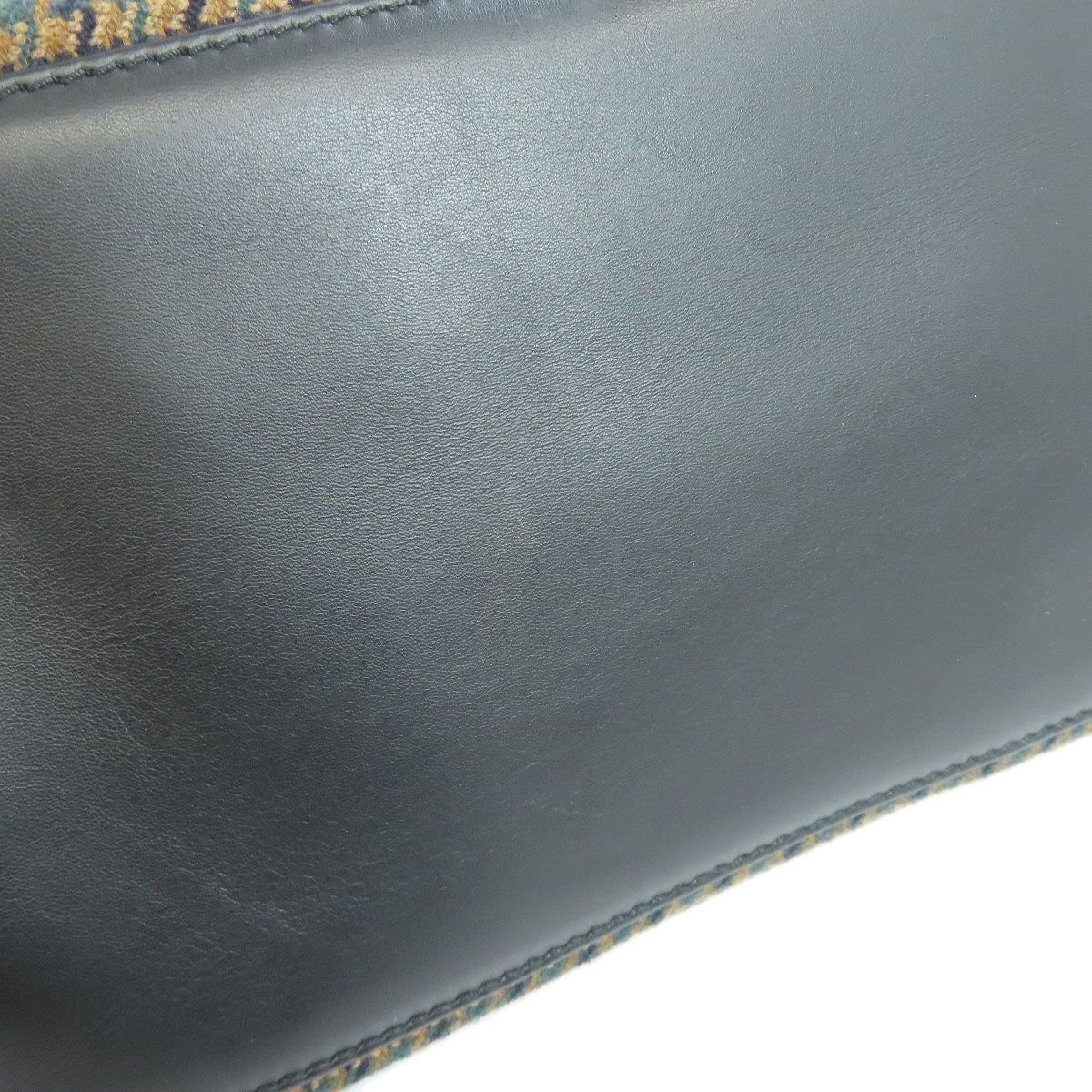 BALENCIAGA バレンシアガ 339933 ネイビーカバス ハンドバッグ ウール レディース 中古