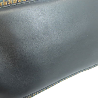 BALENCIAGA バレンシアガ 339933 ネイビーカバス ハンドバッグ ウール レディース 中古