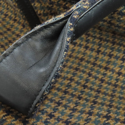 BALENCIAGA バレンシアガ 339933 ネイビーカバス ハンドバッグ ウール レディース 中古