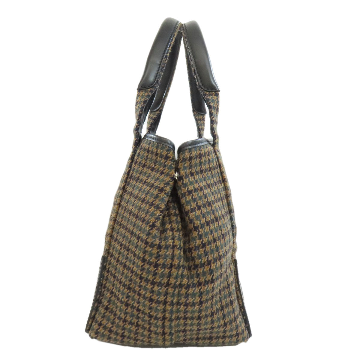 BALENCIAGA バレンシアガ 339933 ネイビーカバス ハンドバッグ ウール レディース 中古