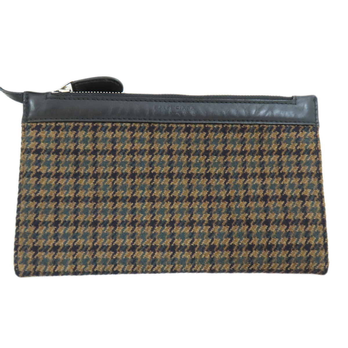 BALENCIAGA バレンシアガ 339933 ネイビーカバス ハンドバッグ ウール レディース 中古