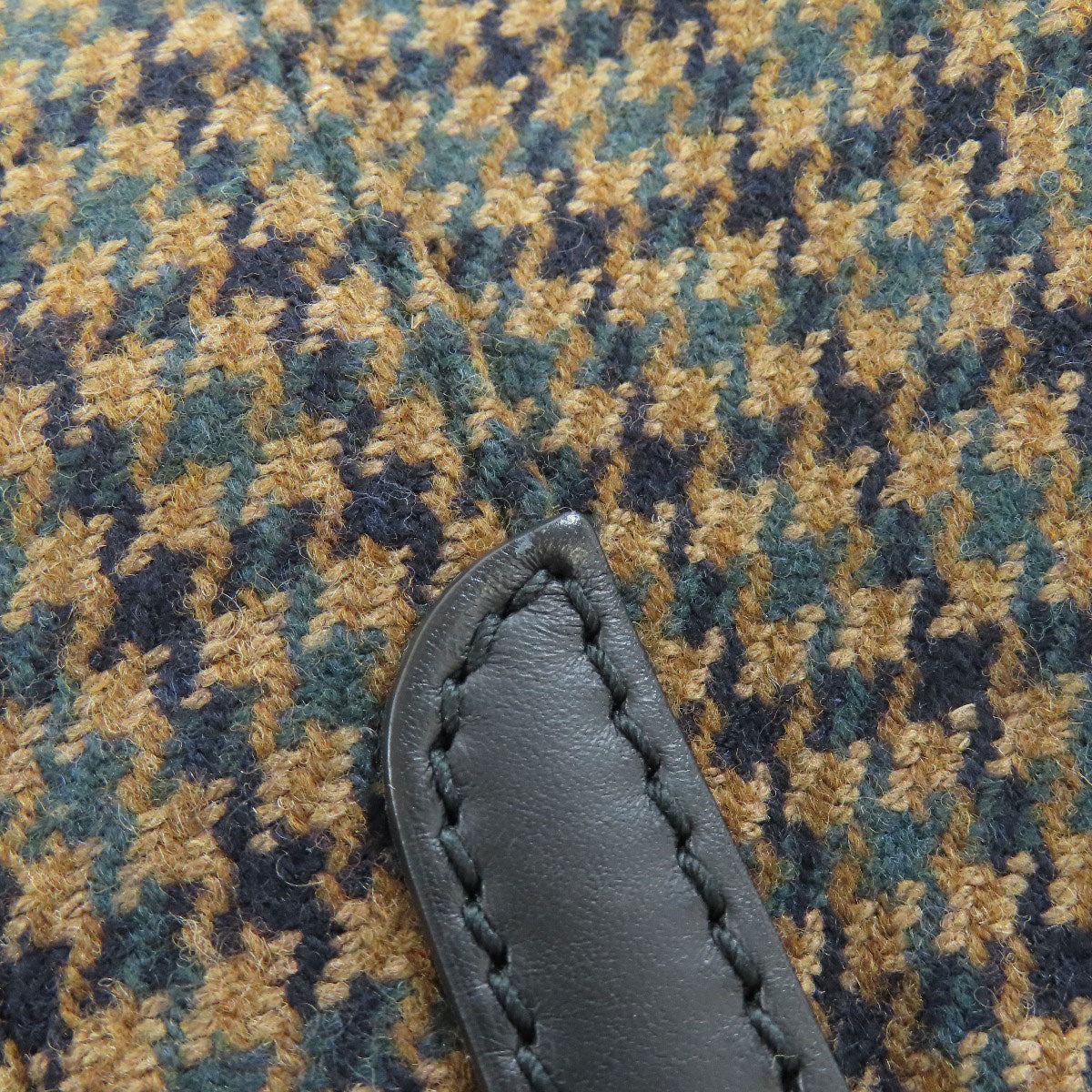 BALENCIAGA バレンシアガ 339933 ネイビーカバス ハンドバッグ ウール レディース 中古