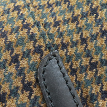 BALENCIAGA バレンシアガ 339933 ネイビーカバス ハンドバッグ ウール レディース 中古