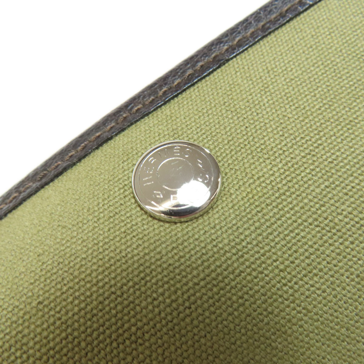 HERMES エルメス ガーデンパーティPM シルバー金具 トートバッグ トワルオフィシェ レディース 中古
