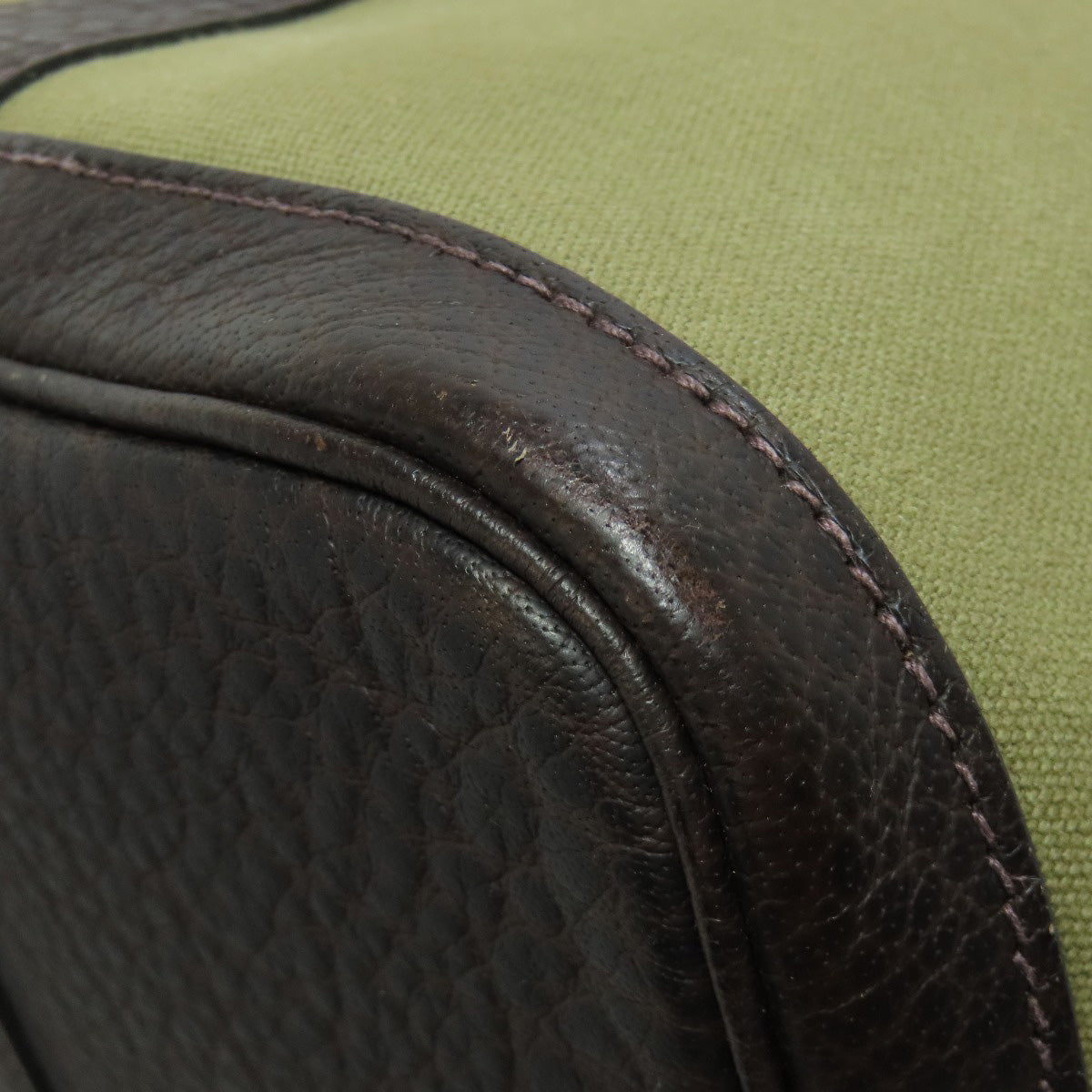 HERMES エルメス ガーデンパーティPM シルバー金具 トートバッグ トワルオフィシェ レディース 中古