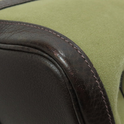 HERMES エルメス ガーデンパーティPM シルバー金具 トートバッグ トワルオフィシェ レディース 中古