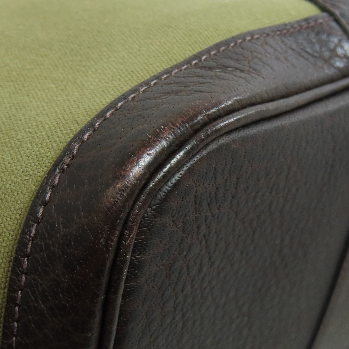 HERMES エルメス ガーデンパーティPM シルバー金具 トートバッグ トワルオフィシェ レディース 中古