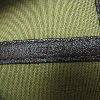 HERMES エルメス ガーデンパーティPM シルバー金具 トートバッグ トワルオフィシェ レディース 中古