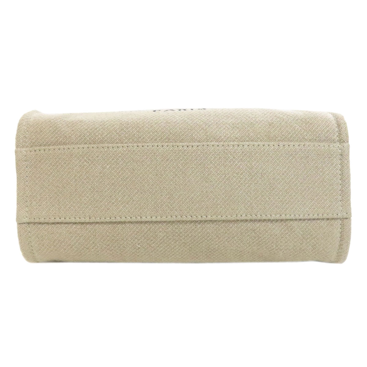 CHANEL シャネル ドーヴィル ゴールド金具 トートバッグ キャンバス レディース 中古