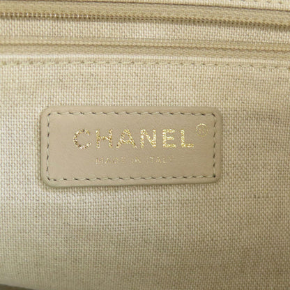 CHANEL シャネル ドーヴィル ゴールド金具 トートバッグ キャンバス レディース 中古